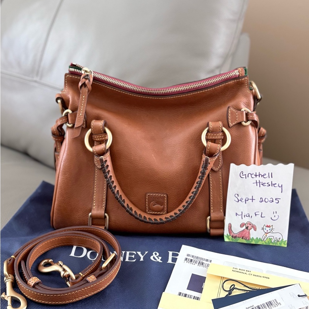 Dooney & Bourke Florentine Satchel in Natural !!!
